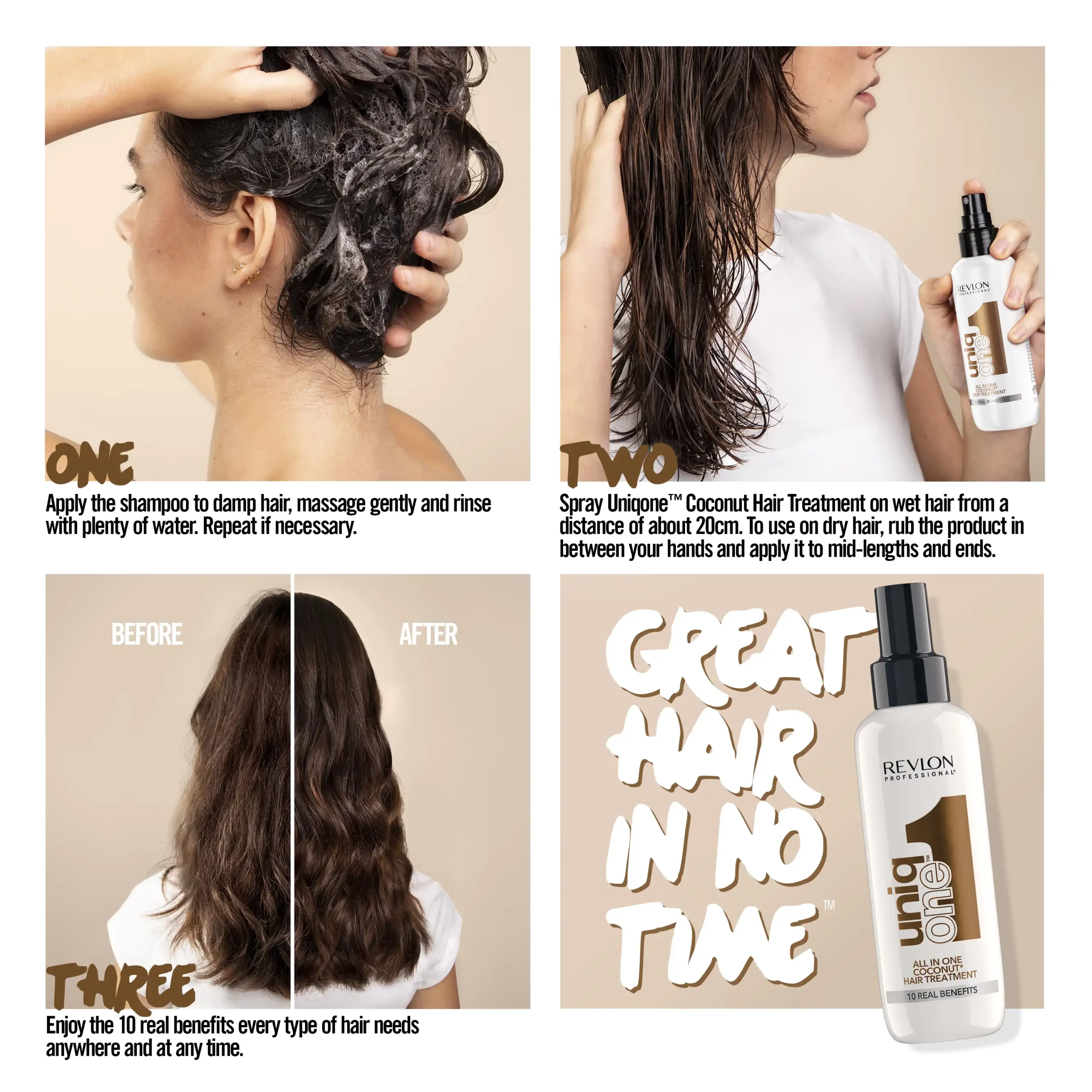 How to use Uniqone Hair Treatment Coconut Fragrance How to use Uniqone Hair Treatment Coconut Fragrance