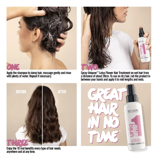 How to use Uniqone Hair Treatment Lotus Flower