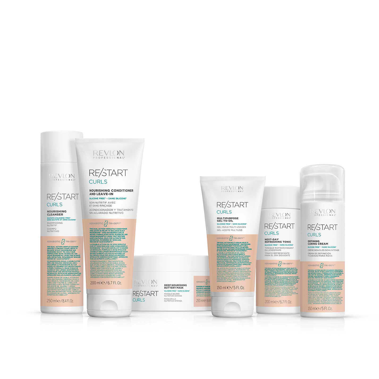 Re Start Curls Gel to Oil Range Re Start Curls Gel to Oil Range