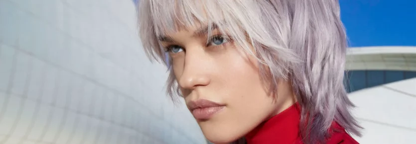 A model from the Fluid Collection with an amethyst shadowroots look